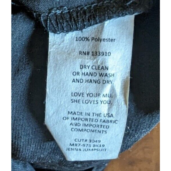 Show Me Your Mumu Women L Black Jenna Jumpsuit Flutter Maxi New - Picture 11 of 12